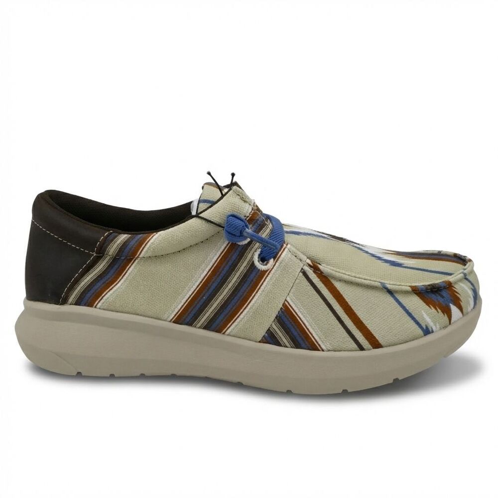 Ariat Men's US 9.5 EE Hilo Chimayo Arroyo Tan Southwestern Casual Slip-On Shoes